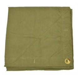 Rumänische Zeltbahn oliv gebraucht 1,8 x 1,8m (3,24m² 7,70€/m²)