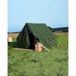 Armeezelt US Small Wall 2,7 x 2,7 m oliv (7,29 m² - 85,04 €/m²) Vers. 2 Pakete