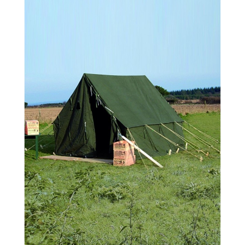 Armeezelt US Small Wall 2,7 x 2,7 m oliv (7,29 m² - 85,04 €/m²) Vers. 2 Pakete
