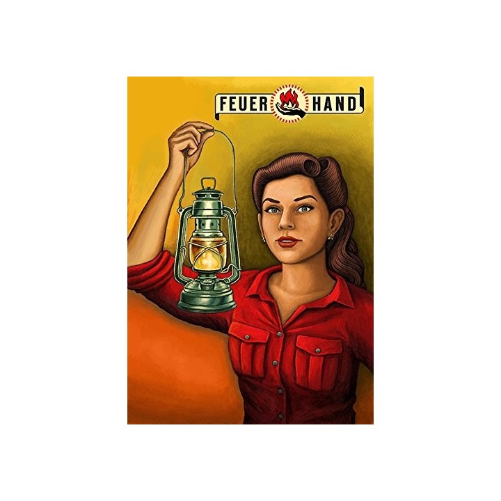 Retro Blechschild Feuerhand