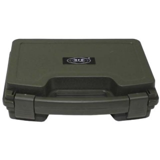 Gepolsterter Koffer abschliessbar  klein oliv 26 x 20,5 x 8,3