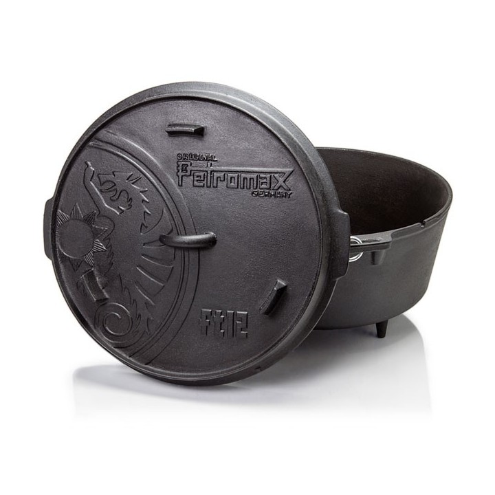 Petromax 14,7L Petromax Feuertopf Dutch Oven Ft12  für 14 - 20 P.  (mit Füße)
