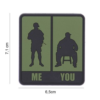 Klett Patch 3D PVC No.8088 Me & You green 7,1 x 6,5