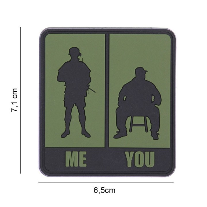 Klett Patch 3D PVC No.8088 Me & You green 7,1 x 6,5