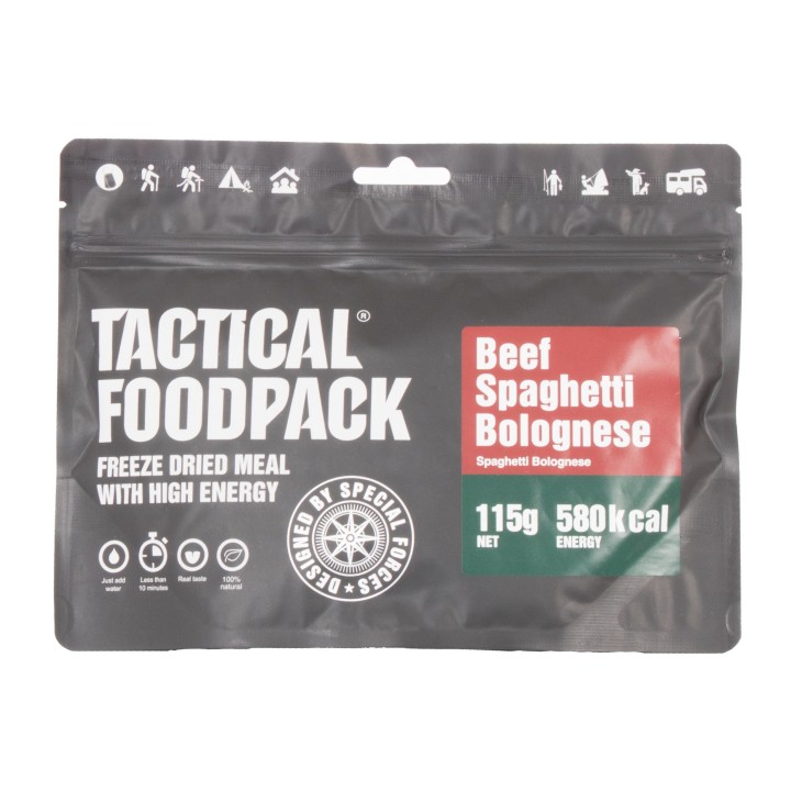 Tactical Foodpack 115g Beef Spaghetti Bolognese - 77,40 €/kg