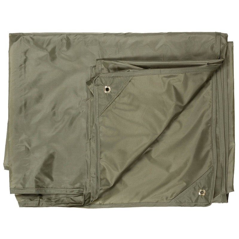 MFH Mehrzweckplane Tarp mit Beutel oliv 5 x 6m (-30m² 2,17€/m²)