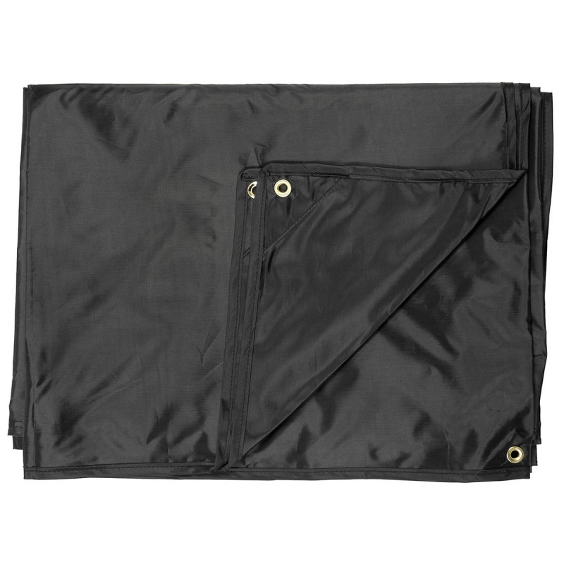 MFH Mehrzweckplane Tarp mit Beutel schwarz 3 x 5m (15m² - 2,66 €/m²)