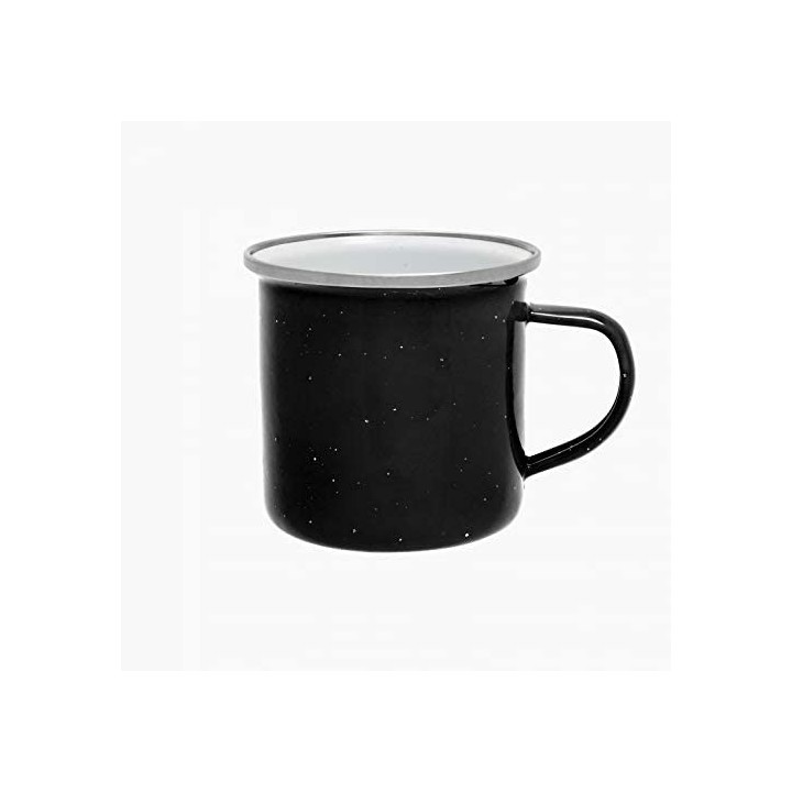 360 ml Origin Outdoors Emaille Tasse schwarz