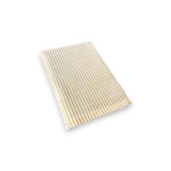 Tischläufer » 45 x 150 cm Tischdecke mit Glitzer Streifen » eleganter Stoff-Tischläufer aus Baumwolle » wiederverwendbar für