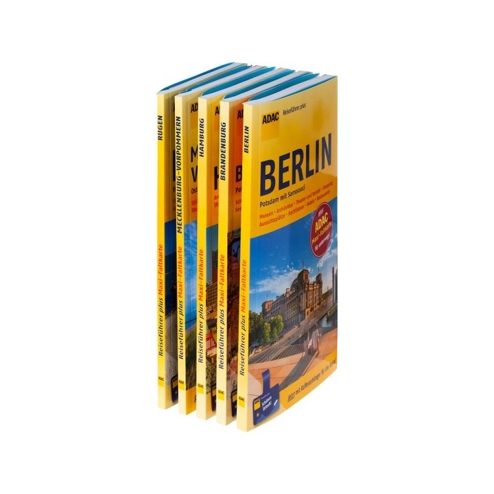 ADAC Reiseführer plus, Norddeutschland-Paket, 5 Bände.