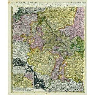 Rheinlaufkarte 1690.