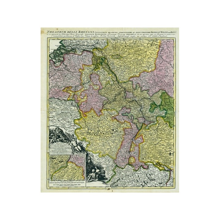 Rheinlaufkarte 1690.