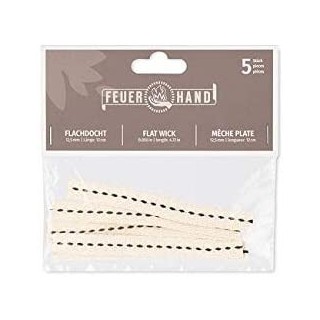 5 Stück Feuerhand Flachbrennerdocht 12,5 mm x 12 cm 0,99€/Stück