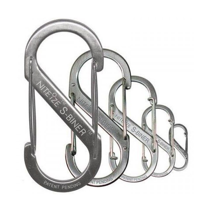 Nite Ize Karabinerhaken S-Biner Nr.4 Stahl silber