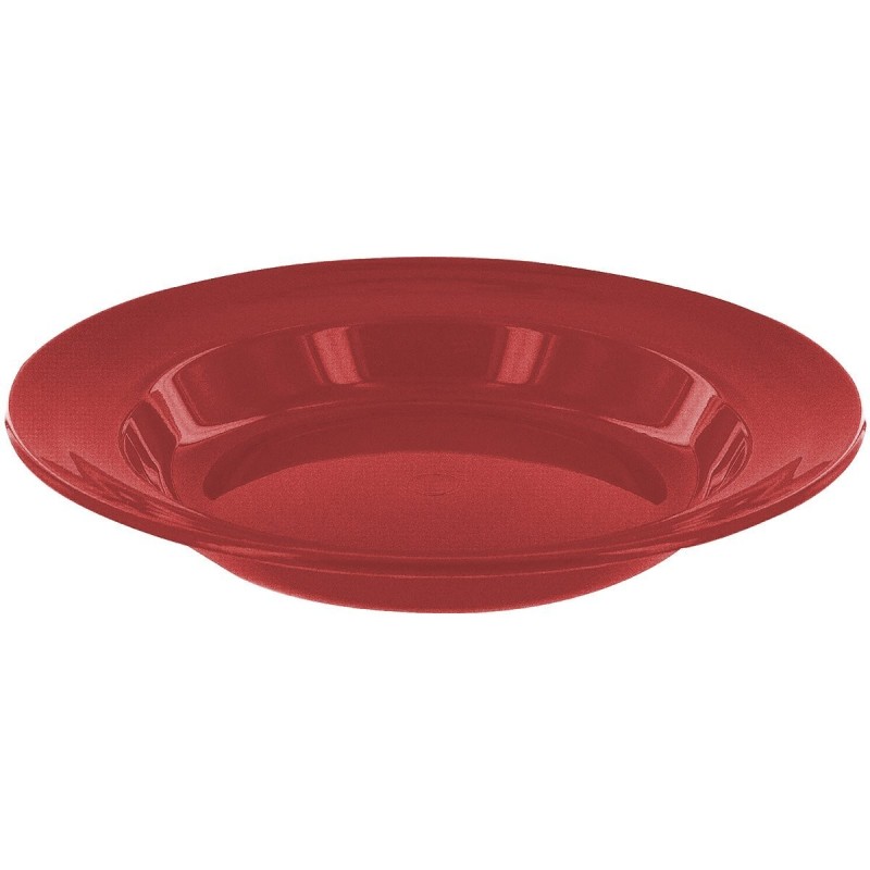 Teller tief Kunststoff rot 22cm Restposten