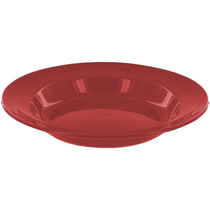 Teller tief Kunststoff rot 22cm Restposten