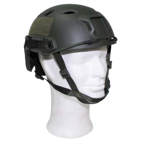US Helm Kunststoff FAST Fallschirmjäger Rails oliv