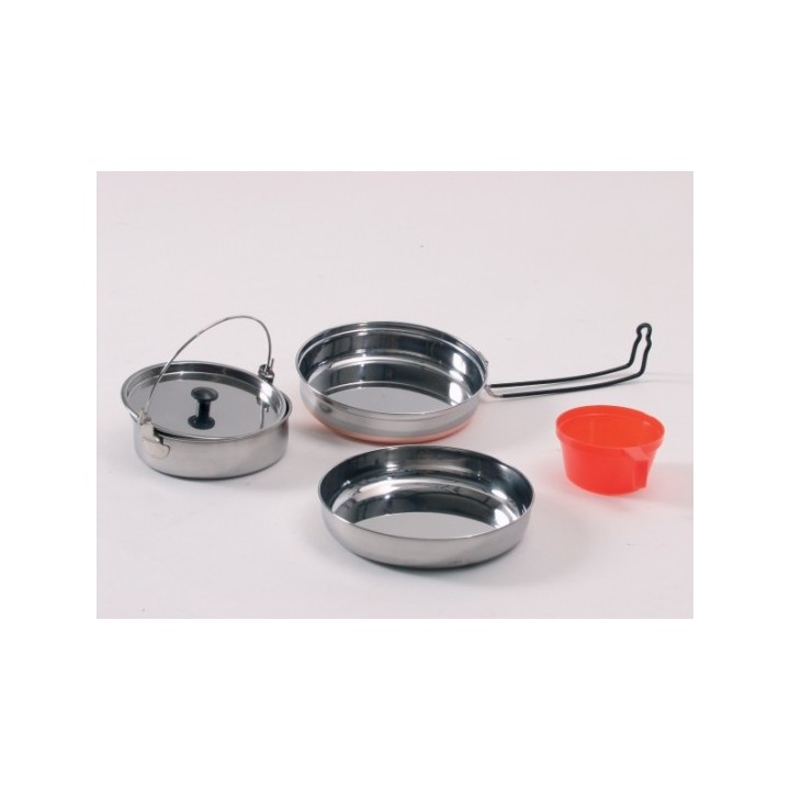 Kochgeschirr 5-teilig für 2 Personen Edelstahl