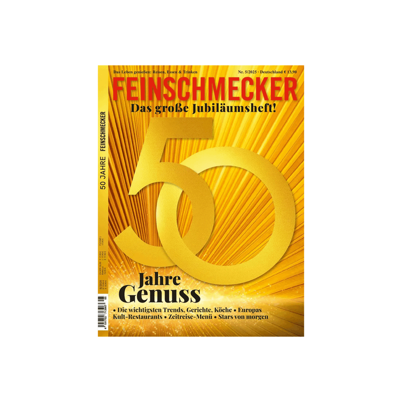 Feinschmecker Jubiläumsmagazin Mai 2025.