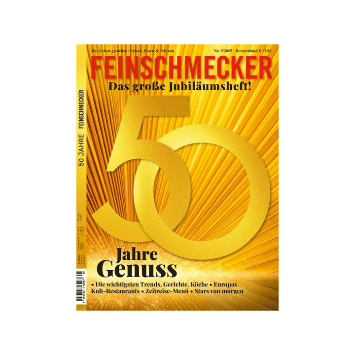 Feinschmecker Jubiläumsmagazin Mai 2025.