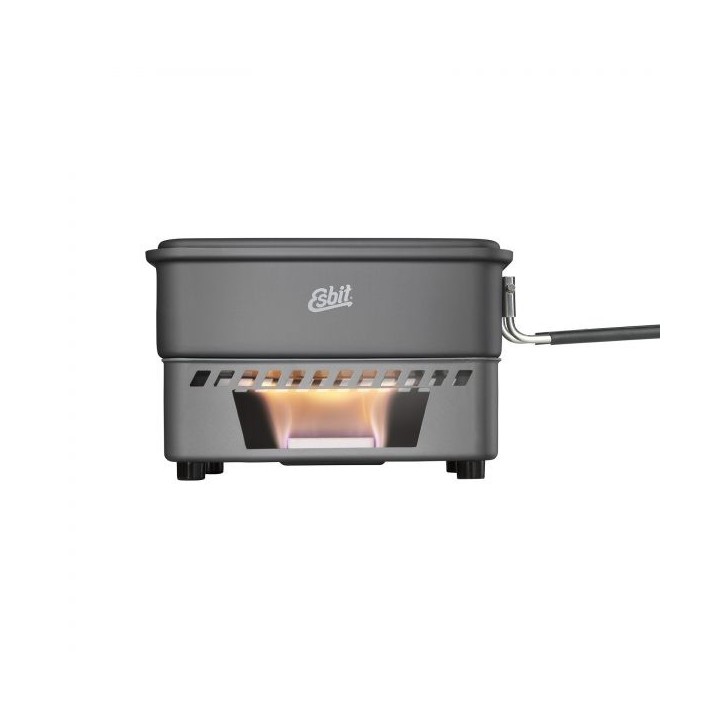 Esbit Trockenbrennstoff Alu Kochset 1,1 L mit Netzbeutel