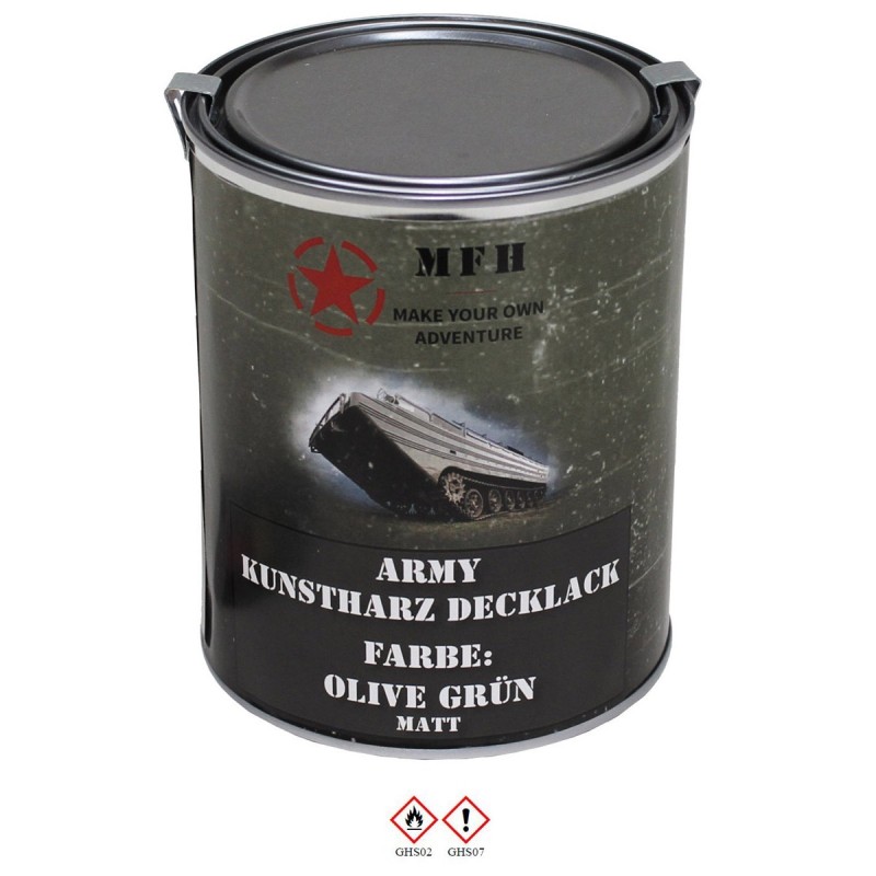 Army Kunstharz Decklack 1 L Dose RAL 6014 oliv - 22,90 €/L