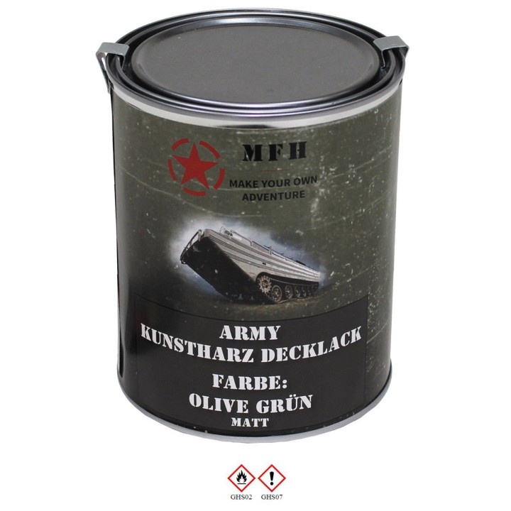 Army Kunstharz Decklack 1 L Dose RAL 6014 oliv - 22,90 €/L