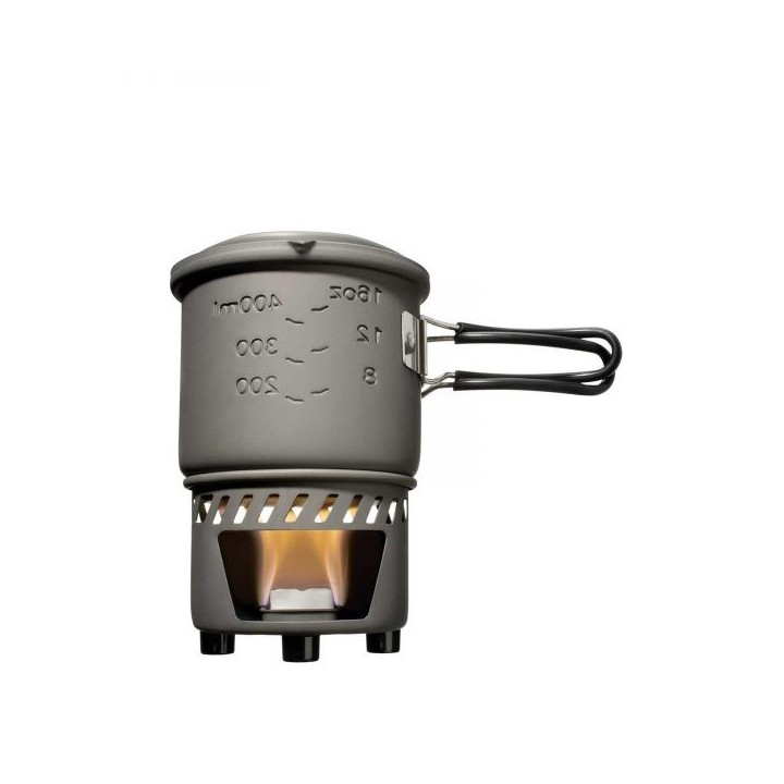 Esbit Trockenbrennstoff Alu Kochset 585 ml mit Netzbeutel