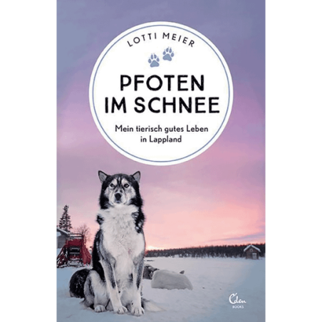 Pfoten im Schnee.