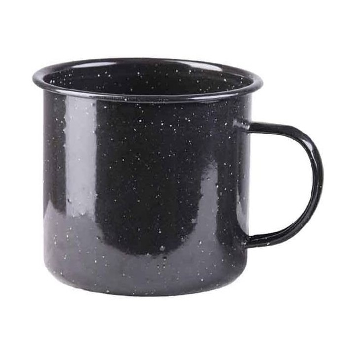 Trinkbecher 350ml Emailliert schwarz