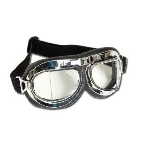 Fliegerbrille Typ RAF Kunststoff chrom