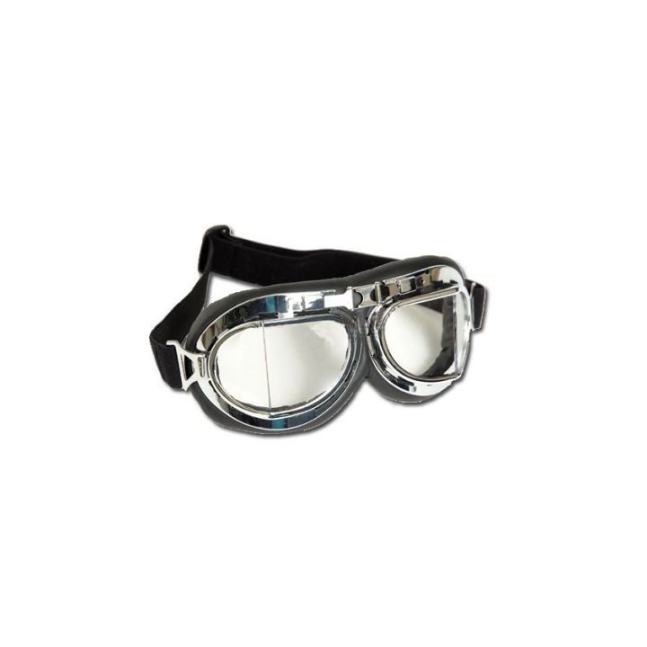 Fliegerbrille Typ RAF Kunststoff chrom