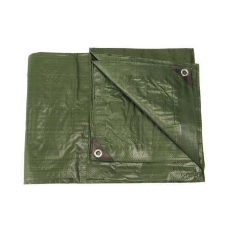 1,9 x 3,0 m Abeckplane PE oliv 5,7m² - 1,74 €/m²