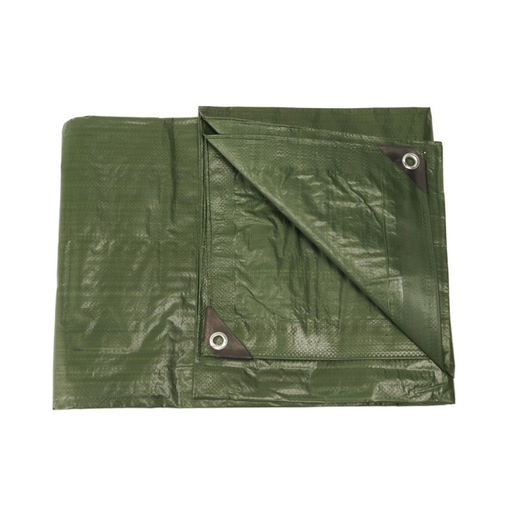 1,9 x 3,0 m Abeckplane PE oliv 5,7m² - 1,74 €/m²